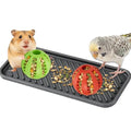 2Pcs Pet Foraging Feeder Chew Toys & Mat for Hamster Bird Guinea Pig Rat | Hamster Toys Slow Chew Feeder for Parakeet, Lovebird, Rabbit, Cage Accessories for Small Animals, Rat Enrichment Toys