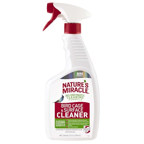 Nature's Miracle Bird Cage & Surface Cleaner,(Pack of 2) - size: 24 Fl Oz (Pack of 2)