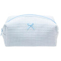 PAZIMIIK Cozy Makeup Bag for Women,Zipper Cosmetic Pouch,Waffle Blue | Soft Cosmetic Organizer for Makeup,Skincare,Toiletries,Daily Beauty Essentials,Purse,On-the-Go,Bridesmaid Gifts - color: Waffle Blue