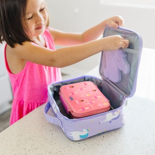 Wildkin Reusable Food Container for Kids – Airtight, Leak Resistant, Dishwasher Safe - Ballerina - color: Ballerina