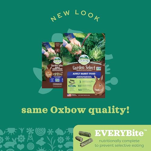 Oxbow Garden Select Rabbit Food,Adult,Made Timothy Hay for Rabbit,Bunny Food Pellets,Non-GMO,No Soy or Wheat,Small Animal Pet Products,Made in USA,High Fiber,8 lb. Bag,(Pack of 2) - size: 8 Pound (Pack of 2)