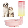 VANNON Gravity Pet Water Bowl, 16oz Anti-Splash Dispenser, Gradient Pink | Anti-splash gravity water bowl with a floating disk helps reduce spills while keeping water cleaner for everyday hydration. - color: D-Gradient Pink, size: 16oz