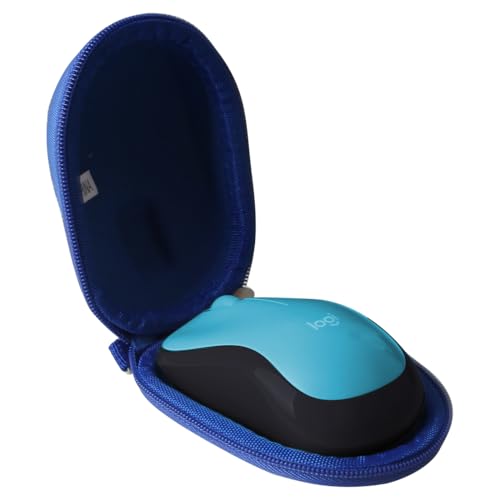 Hermitshell Hard Travel Case for Logitech M196 / Logitech M240 Silent / M220 Bluetooth Mouse (Only Case) (Blue) - color: Blue