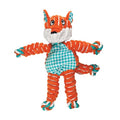 KONG Floppy Knots Rope and Plush Dog Toy, Fox, Medium/Large | Knotted Rope & Plush Toy with Minimal Stuffing & a Squeaker, Great for Teething, Tugging & Lively Play - color: Fox, size: Medium/Large