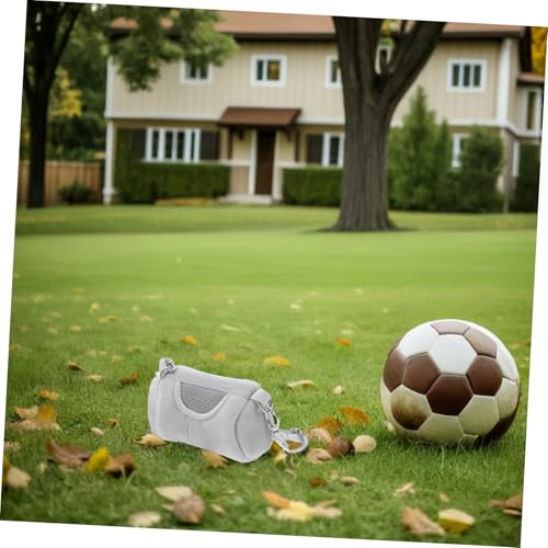 KALLORY Small Animal Carrier Bag Velvet Pet Portable Warm Travel Pouch for Hamster Guinea Pig Squirrel Hedgehog Gray