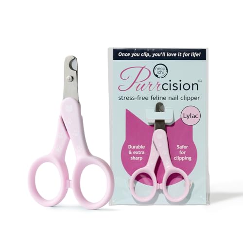Necoichi Purrcision Stainless Steel Cat Nail Clipper, Made in Japan (Lilac) - style: Lilac