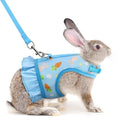 Hotlion Bunny Leash and Harness Set, Cute Breathable Rabbit Harness and Leash Set Soft Mesh Vest Harness for Rabbits Hamster Clothes Kitten Ferret Guinea Pig Puppy Small Pets Walking Gear, Blue M - color: Blue, size: M(Juvenile Rabbit)4 months old