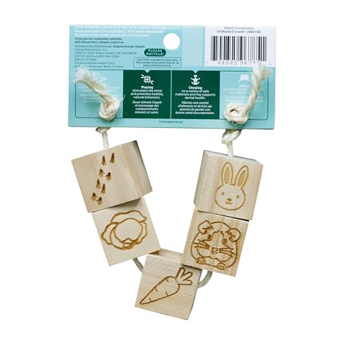 Oxbow Ox Blocks, Rabbit & Guinea Pig Toy, Bunny Enrichment Chew Toy | Oxbow Enriched Life, Rabbit Chew Toys, Guinea Pig Enrichment, Guinea Pig Chew Toys, Rabbit Enrichment, Natural Materials