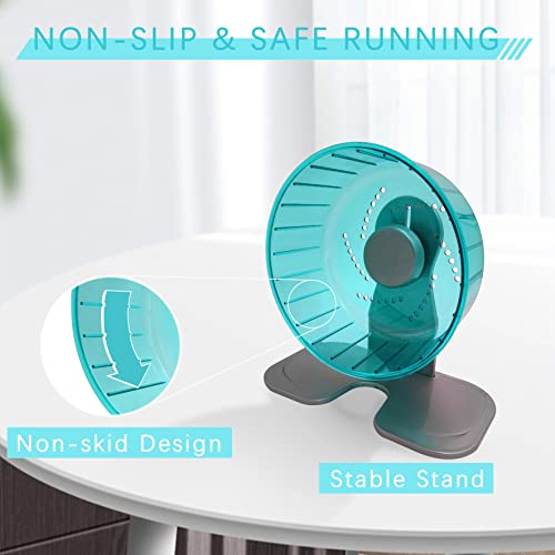 Hamster Exercise Wheel, Silent Spinner Hamster Running Wheels, Diameter 8.3 inch, Green - color: Green, size: 8.3 Inch