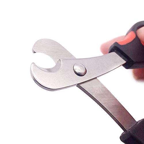 Professional Cat Nail Clippers Trimmer Scissors for Small Breeds, Puppies, Rabbits, and More, Safe Sharp Stainless Steel Blades, Non-Slip Big Handles, Easy At Home Grooming