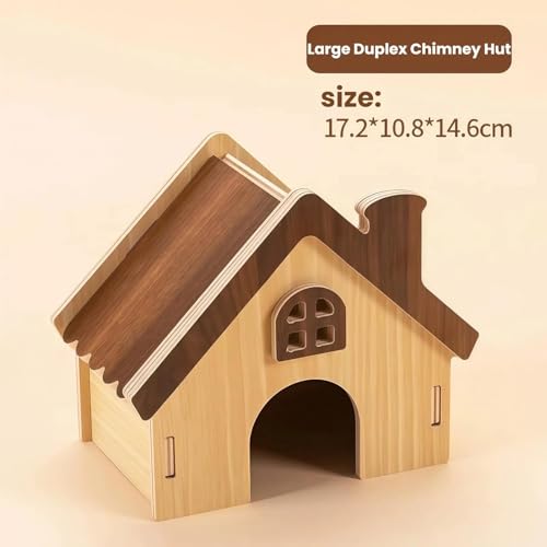 Hamster Wooden House, Tiny House for Hamster, Mice, Gerbils, Lemmings