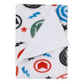 NoJo Marvel The Avengers Red, White, and Blue Super Soft Sherpa Baby Blanket - color: The Avengers Red, White, and Blue