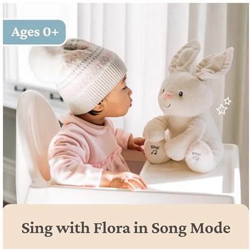 GUND Baby Flora Bunny 12-Inch Interactive Animated Musical Baby Toy - style: Flora