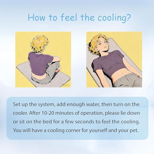 Pet Pad Cooling System for Summer, Consistent Cooling Water Mat for Dogs and Cats, No Refrigeration or Chemical Gel Needed, Machine Washable Bed, Ideal for Home and Crates (Light Gray, L) - size: 27"L x 21"W x 1.5"Th