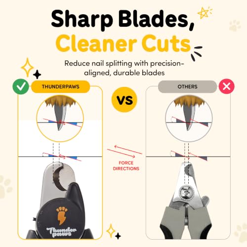 LED Dog Nail Clippers with Light Illumination, Trimmers with Protective Guard, Safety Lock and Nail File - Suitable for Large and Small Dogs & Cats (Grey) - color: Grey, size: Medium-Large (LED)