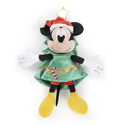 Jay Franco Kids Christmas Hugger Set – 12" Plush Pillow Buddy & 46" x 60" Fleece Throw Blanket, Ultra-Soft Bedding & Travel Set, Holiday Bedroom & Couch Décor, Red - Mickey Mouse - color: Red - Mickey Mouse