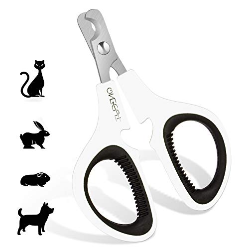 Pet Nail Clippers, Update Version Cat & Kitten Claw Nail Clippers for Trimming, Professional Pet Nail Clippers Best for a Cat, Puppy,Rabbit, Kitten & Small Dog,Sharp & Safe (Black) - color: Black