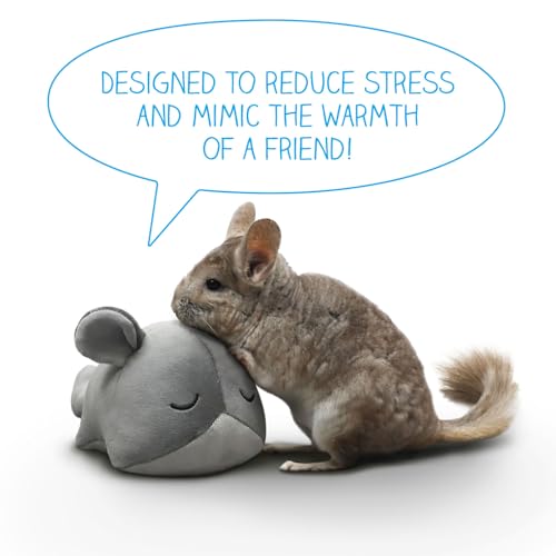Paw Inspired Chinchilla Cuddler Plush Accessory Toy for Pets, 9 Inch, Gray | Bonding for Chinchillas, Guinea Pigs, Hamsters, Rats, Ferrets, Hedgehogs, Sugar Gliders, Small Animals