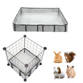 Guinea Pig Cage Liner Tarp Bottom Waterproof and Washable Base Also for Rabbits, Bunny, Chinchesillas, Hedgehog, Ferrets and Other Small Animals(12x12 inches) - size: 12.0"L x 12.0"W x 4.0"H