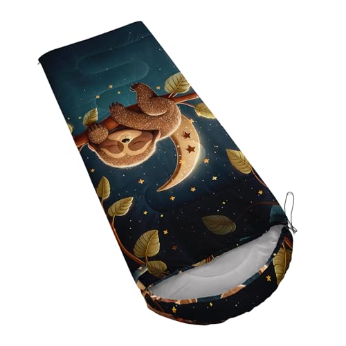 Camping Sleeping Bags Warm & Cool Weather Waterproof Backpacking Sleeping Bag All Seasons Camping, for Adult Kids Boy Girls Camping Gear Equipment, Traveling - color: B-Sloth1