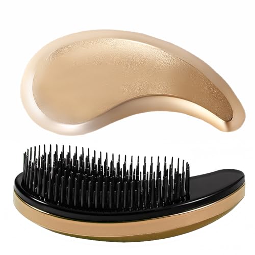 Puppy Brush, Soft Dog Brush for Grooming, Puppy Hair Remover Brush Comb, Grooming Tool for Poodles,Teddy, Yorkies, Maltese, Shih Tzu, Chihuahua, Gold - color: Gold
