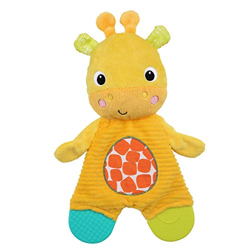 Bright Starts Snuggle & Teethe BPA-Free Crinkle Teething Plush Baby Toy - Giraffe - color: Yellow, size: 1 Count (Pack of 1)