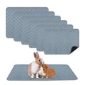 6 Packs Washable Guinea Pig Cage Liners, Waterproof Guinea Pig Pee Pads Reusable Absorbent Bedding Anti Slip Mats for Small Animals Bunny Rabbit Hamster (24 x 18in) - size: 24 x 18in / 6 Packs
