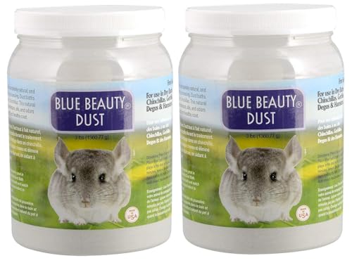 Lixit Blue Beauty® Chinchilla Dust Powder - Dry Bath Grooming Dust for Hamsters, Gerbil, Degus, and Small Animals - Made in the USA (6 Pound) - size: 6 Pound