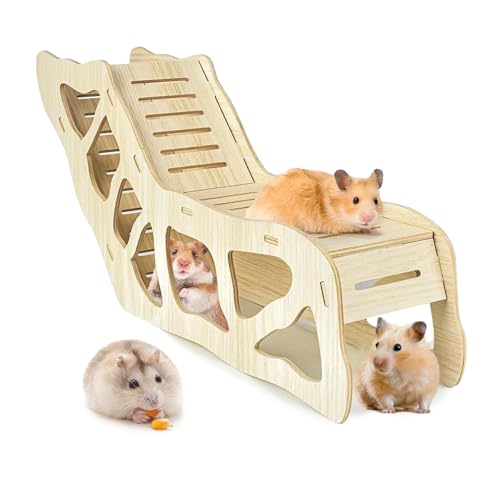Hamster Tunnel Hamster Hideout Climbing Hamster Ladder,Burying in Hamster for Bedding,for Dwarf Gerbils and Mouse Mice Rat Other Small Animals Etc (Labyrinth Tunnel B-Small) - color: Small B