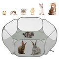 Pawaboo Small Animals Playpen, Gray | Waterproof Small Pet Cage Tent, Strong Steel Wire Frame, Portable Outdoor - color: Gray