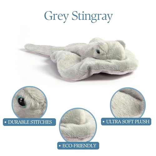 The Petting Zoo Ray Stuffed Animal Plushie, Gifts for Kids, Wild Onez Babiez Sealife Animals, Stingray Plush Toy, 12 inches - color: Stingray