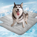 Summer Dog Cooling Mat 2 Pack, 42" x 28" Cooling Mat for Dogs Large | Machine Washable, Thickened, Indoor Outdoor Non-slip Dog Mat for Crate, Floor, Sofa, Car, Grey - size: 42 x 28 Inch
