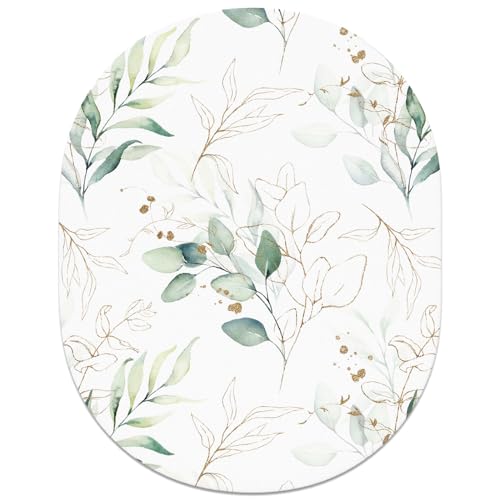Rimilak Small Mouse Pad 6 x 8 Inch, Irregular Mini Mousepad, Boho Leaves | Non-Slip Rubber Base, Waterproof Compact Mouse Mat for Laptop Computer Wireless Mouse Keyboard Home Office Travel - color: Boho Leaves, size: 8L x 6W inches