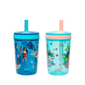 Zak Designs Disney Moana 2 Kelso Toddler Cups For Travel or At Home, 15oz 2-Pack Durable Plastic Sippy Cups With Leak-Proof Design is Perfect For Kids (Moana, Maui, Simea) | BPA Free, Plastic, Sippy Cups, Cup Holder Friendly, Dishwasher Safe, Easy to Clea