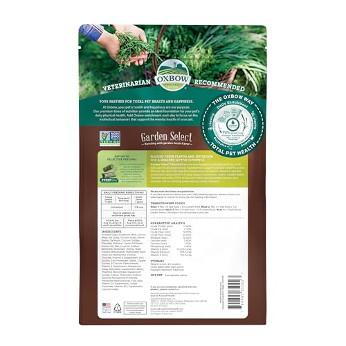 Oxbow Animal Health Garden Select Chinchilla Food, Garden-Inspired Recipe for Chinchillas of All Ages, Vitamin & Mineral Rich Pet Food Pellets, Non-GMO, Made in USA Hay, 3 Pound Bag