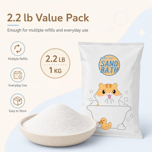 Meow&Woof Bath Sand for Hamster 2.2 lbs Dust Free Desert Sand or Potty Litter Sand for Chinchillas Gerbil Syrian Mice Small Animals Trial Version 2.2 Lbs - color: 2.2 Lbs