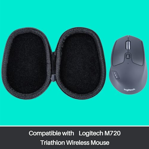 Lebakort Hard Carry Case Compatible with Logitech M720 Triathalon Multi-Device Mouse