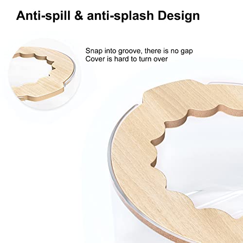 Hamster Sand Bath Box, Small Animal Bathroom & Digging Room, Easy to Clean, for Dwarf & Syrian Hamster, Gerbil - color: Transparent