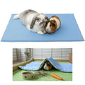 Fleece Playground for Guinea Pig and Rabbit - All in One, It's a Blanket, a Giant Tunnel, a House, a Cushion and a Bed - 55.1 x 27.6 in - Blue | 27.6 x 55.1 in (W x L) - C&C 2x4 - Blue - Washable - For Sleeping On Top and Hiding Underneath - color: Blue,