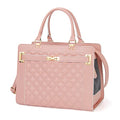 Fashion Pet Carrier Dog Cat Carrier Purse Soft-Sided Leather Handbag Pet Tote Bag for Small Dogs Puppy and Cats TSA Airline Approved - color: Pink