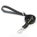 Plutus Pet Heavy Duty Dog Leash with Lockable Aluminum Carabiner, 4 FT Long | Double-Sided Reflective Nylon, Padded Handle, Heavy Duty, for Puppy Small Medium and Large Dogs (Black, 1" x 4') - color: Black, size: 1" x 4'