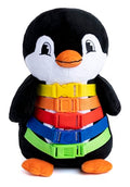 Buckle Toy, Blizzard Penguin Stuffed Animal, Counting and Color Recognition | Montessori Learning Activity Toy, Develop Motor Skills and Problem Solving, Kids Airplane Travel Accessories