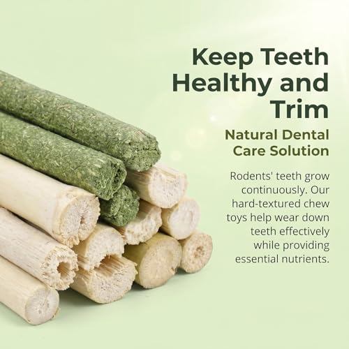 Sukh 300g Rabbit Chew Toy Set-Timothy Hay,Apple Sticks & Sweet Bamboo Stick | Natural Small Animal Treat Set for Rabbits, Guinea Pigs, Chinchillas and Squirrels, for Teeth Grinding, Enrichment and Gifts - color: Timothy & Apple & Sweet Bamboo