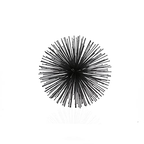 Modern Day Accents 5351 Erizo Spiked Medium Black Sphere, 8" D - color: Black, size: Medium