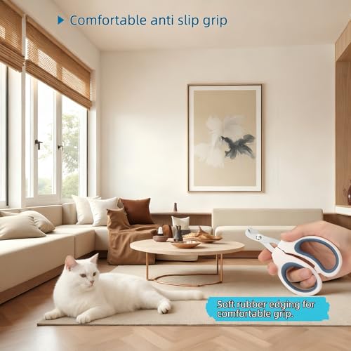 Professional Pet Nail Clipper for Cats, Dogs, Small Animals - Stainless Steel Sharp Trimmer | Quick, Clean, Painless Cutting | Mirror Polished Grooming Tool for Kittens, Puppies & More (Dark green)