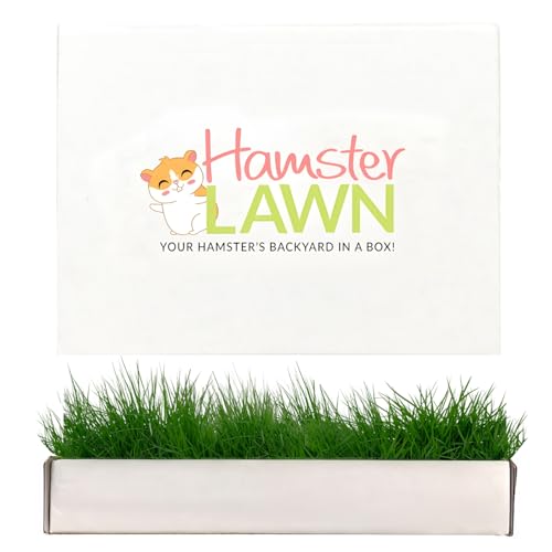 Natural Grass Patch for Guinea Pig, Hamster, Rabbit, Petite 12x9 | All-natural, disposable grass bed for indoor/outdoor use - supports burrowing, foraging, and chewing instincts in small pets - size: Petite