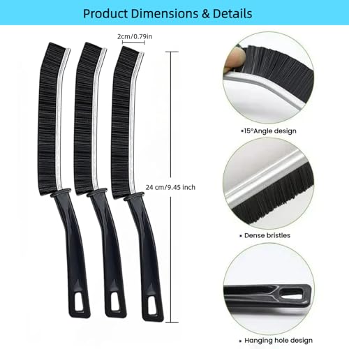 Crevice Cleaning Brush, Multifunctional Cleaning Brush Tool | Bathroom Gap Brush,Grout Brush, Cleaning Tools for Toilet, Bathrooms, Kitchens, Bathtub, Faucets, Sink, Windows，6pcs