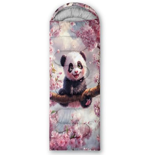 Camping Sleeping Bags Warm & Cool Weather Waterproof Backpacking Sleeping Bag All Seasons Camping, for Adult Kids Boy Girls Camping Gear Equipment, Traveling - color: F-Panda1