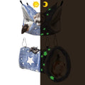 LEFTSTARER Noctilucent Luminous Guinea Pig Rat Hammock Bunkbed Hanging Tunnel and Soft Bed Mat for Ferret Hedgehog Squirrel Hideout Cage Accessories (2. Tunnel and Bunkbed) - color: 7.Star Hammok and Tunnel