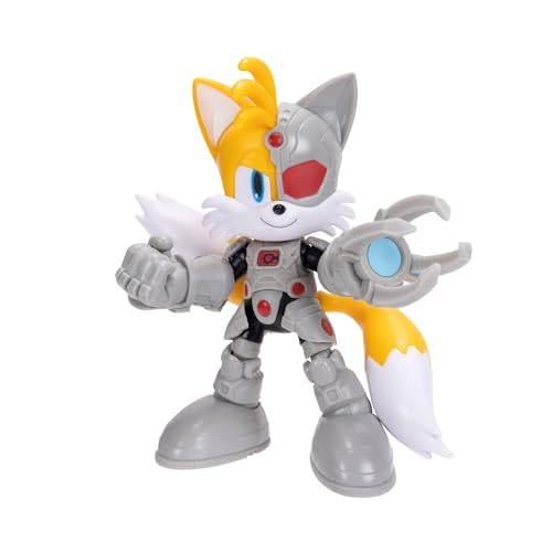 DC X Sonic Collectable Action Figures Shadow as Batman, Tails as Cyborg, Knuckles as Superman Featuring Highly Articulation Figures with Dynamic Posing - style: 5" Sonic X DC 3-Pack